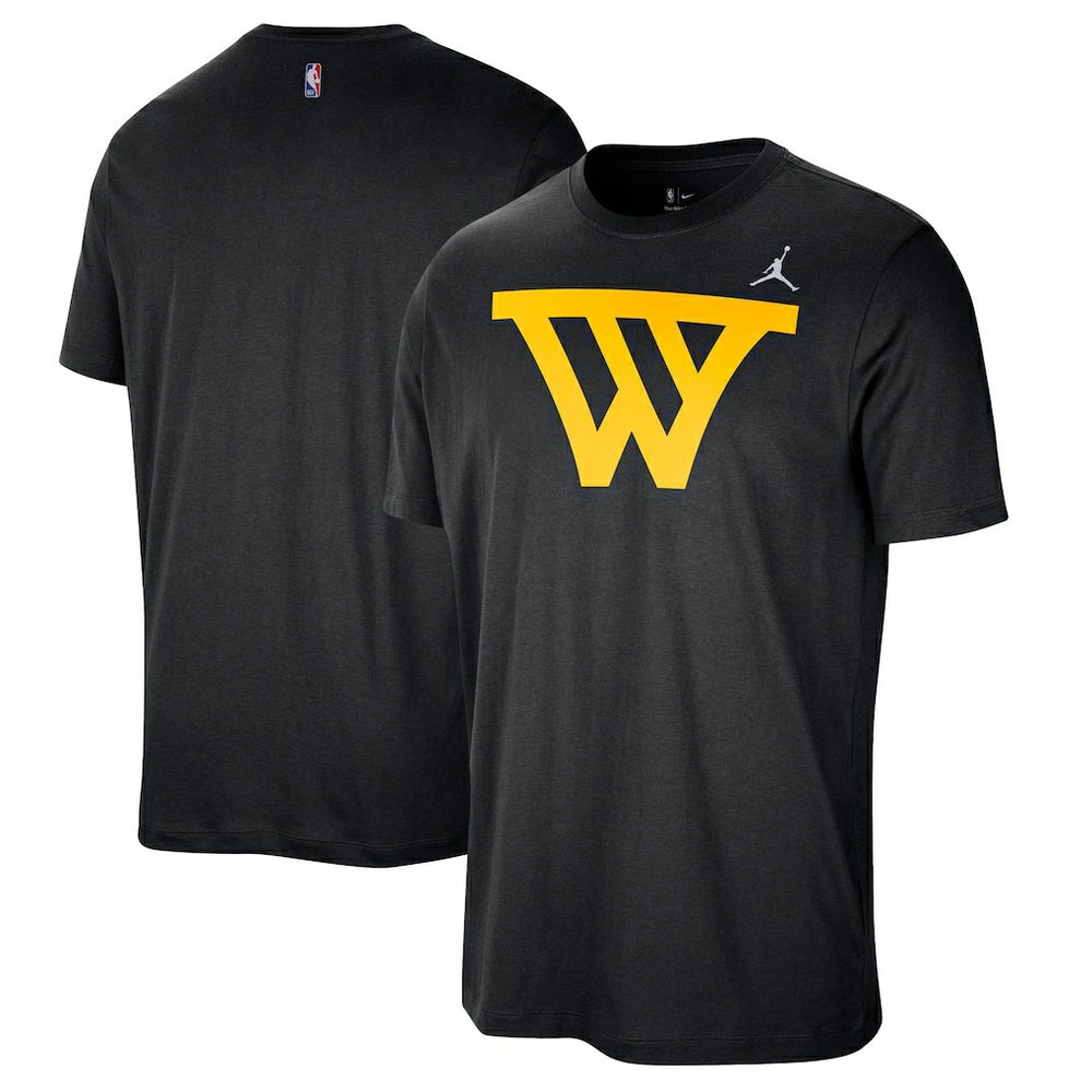 NBA - Golden State Warriors Jordan Brand Statement Edition Essential T-Shirt - Black