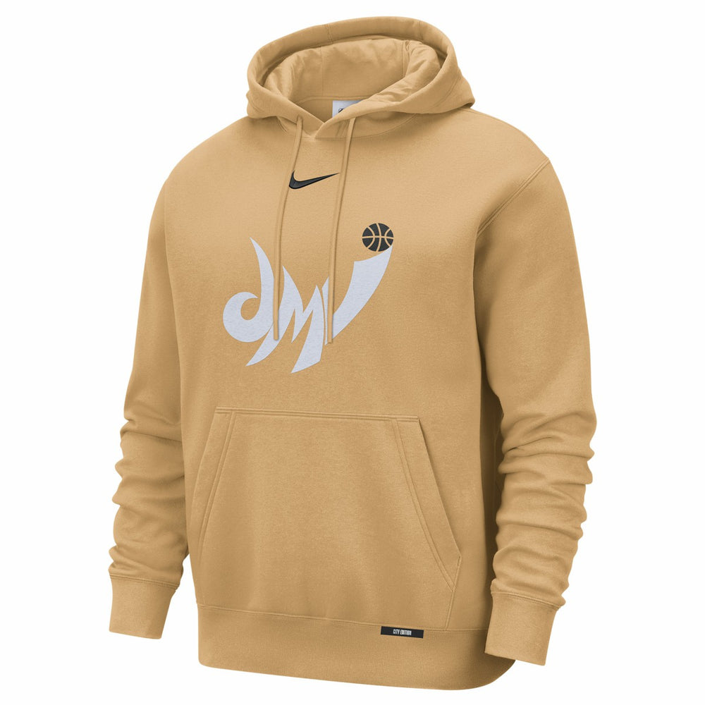 Nike - Washington Wizards 2025/26 City Edition Essential Logo Remix Hoodie - Gold