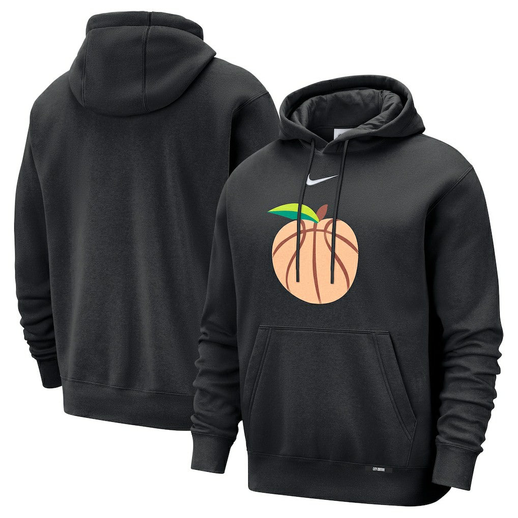 Nike - Atlanta Hawks 2025/26 City Edition Essential Logo Remix Hoodie - Black