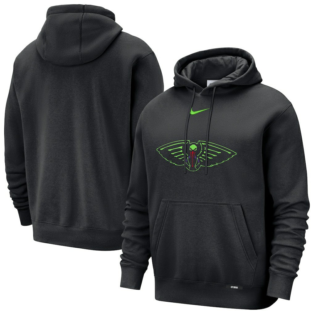 Nike - New Orleans Pelicans 2025/26 City Edition Essential Logo Remix Hoodie - Black
