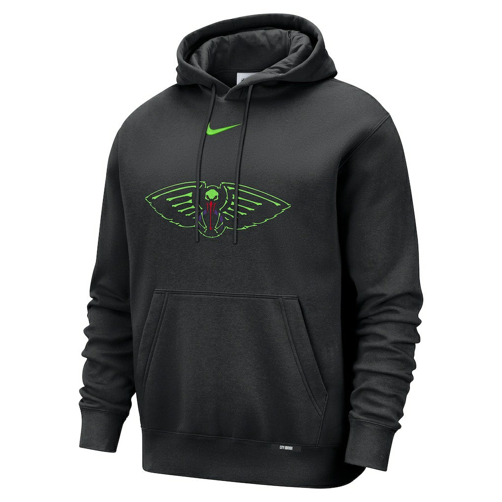 Nike - New Orleans Pelicans 2025/26 City Edition Essential Logo Remix Hoodie - Black