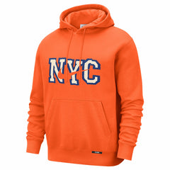 Nike - New York Knicks 2025/26 City Edition Essential Logo Remix Hoodie - Orange