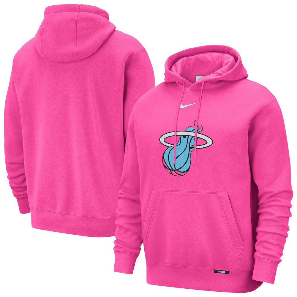 Nike - Miami Heat 2025/26 City Edition Essential Logo Remix Hoodie - Pink