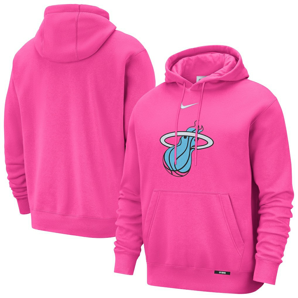 Nike - Miami Heat 2025/26 City Edition Essential Logo Remix Hoodie - Pink