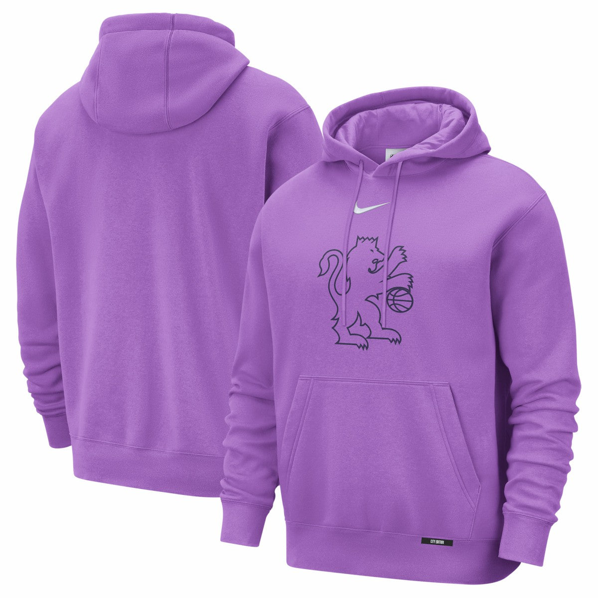 Nike - Sacramento Kings 2025/26 City Edition Essential Logo Remix Hoodie - Purple