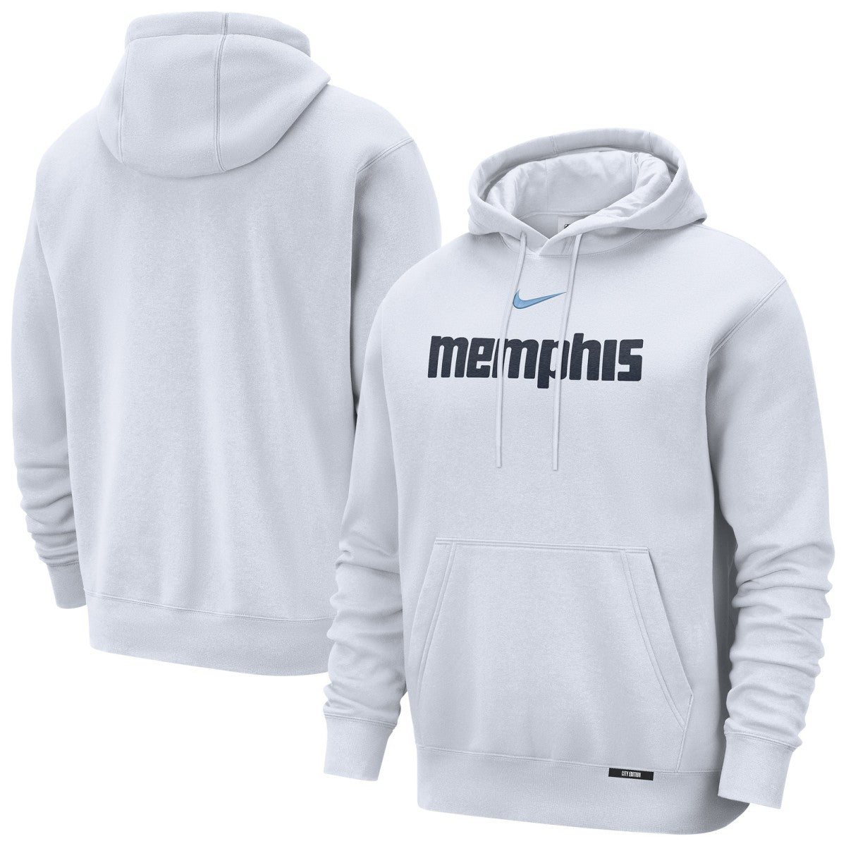 Nike - Memphis Grizzlies 2025/26 City Edition Essential Remix Club Hoodie - White