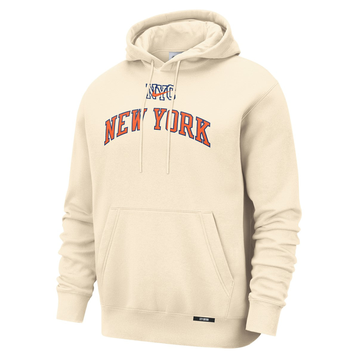 Nike - New York Knicks 2025/26 City Edition Essential Remix Club Hoodie - Natural