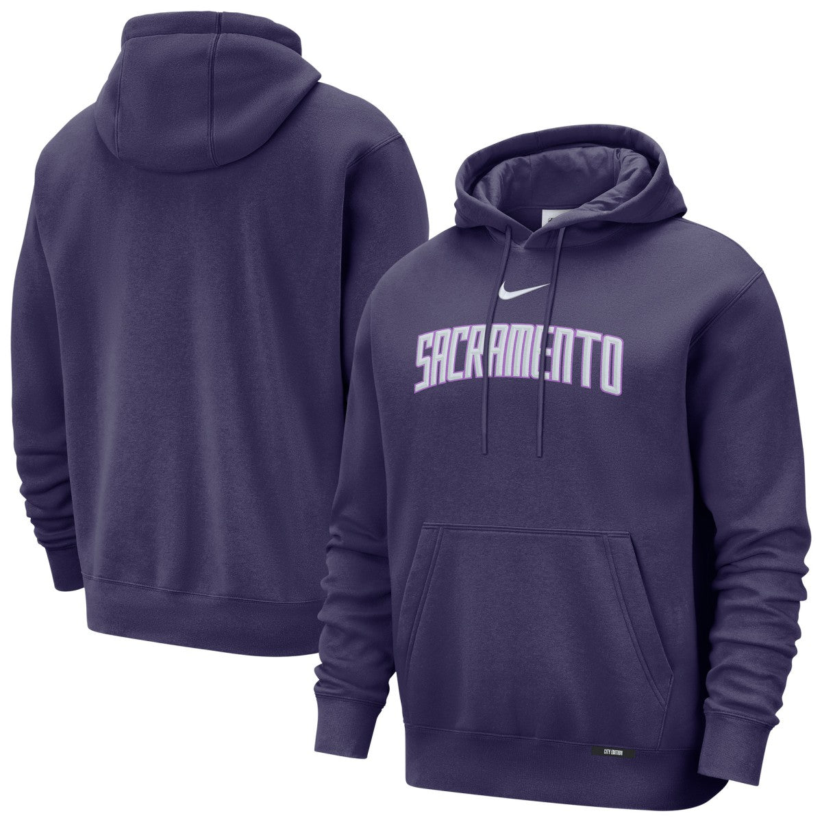 Nike - Sacramento Kings 2025/26 City Edition Essential Remix Club Hoodie - Purple