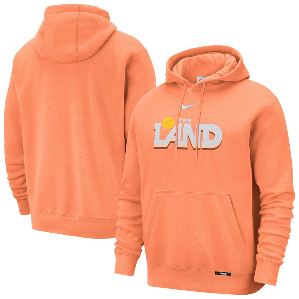 Nike - Cleveland Cavaliers 2025/26 City Edition Essential Remix Club Hoodie - Orange