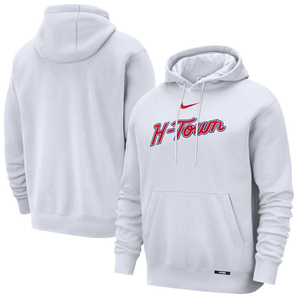 Nike - Houston Rockets 2025/26 City Edition Essential Remix Club Hoodie - White
