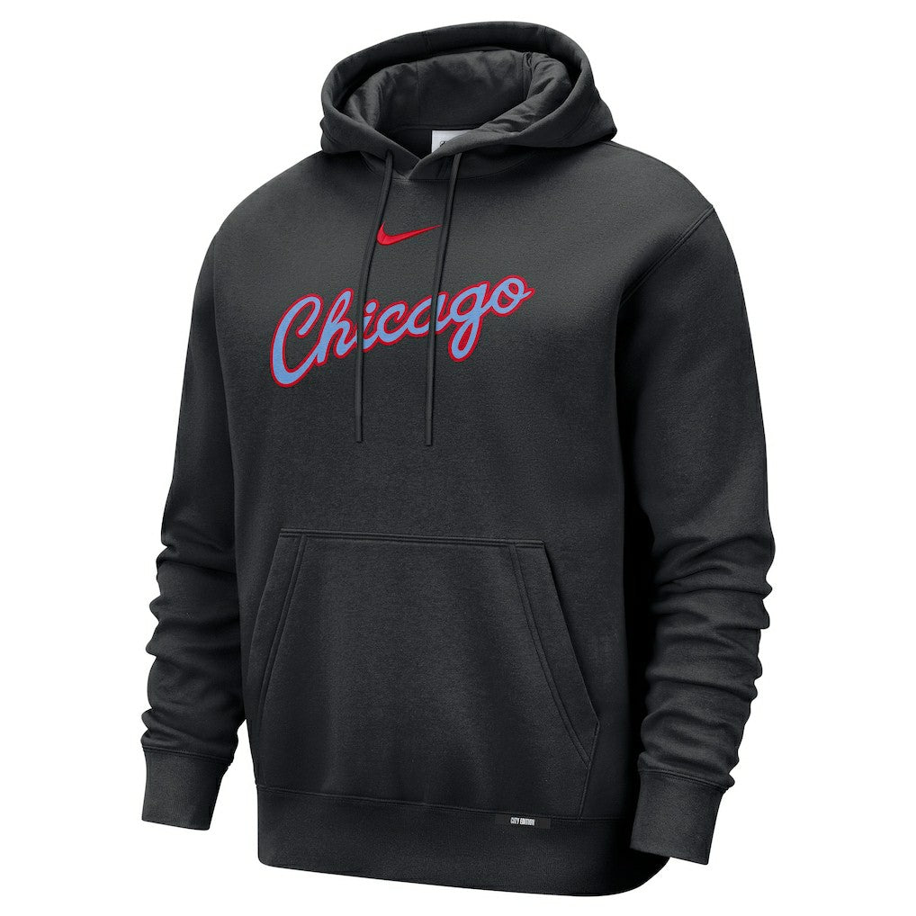 Nike - Chicago Bulls 2025/26 City Edition Essential Remix Club Hoodie - Black