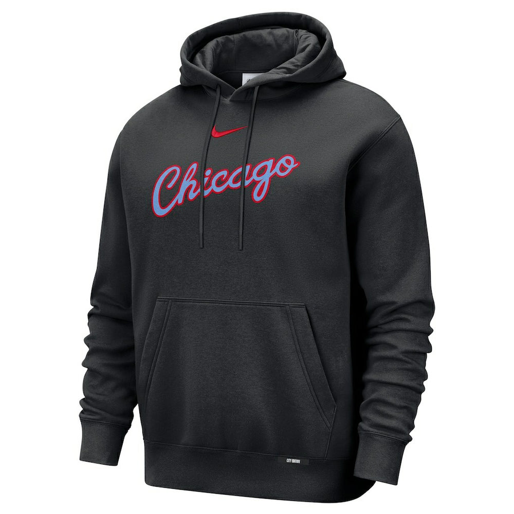 Nike - Chicago Bulls 2025/26 City Edition Essential Remix Club Hoodie - Black