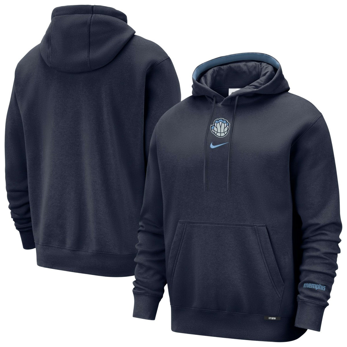 Nike - Memphis Grizzlies 2025/26 City Edition Courtside Remix Premium Hoodie - Navy