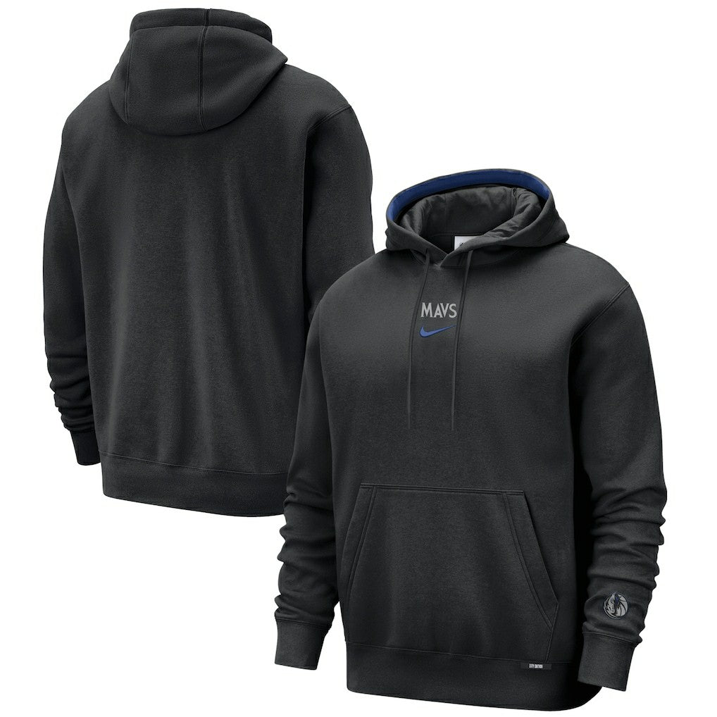 Nike - Dallas Mavericks 2025/26 City Edition Remix Premium Courtside Hoodie - Black