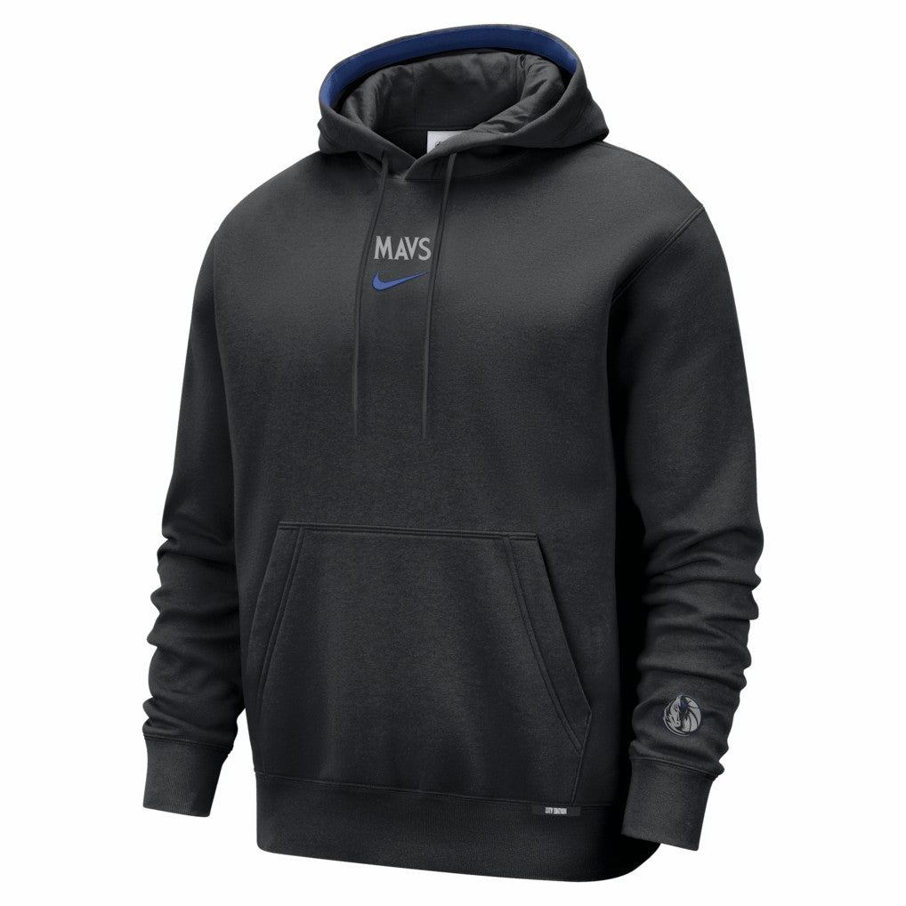 Nike - Dallas Mavericks 2025/26 City Edition Remix Premium Courtside Hoodie - Black