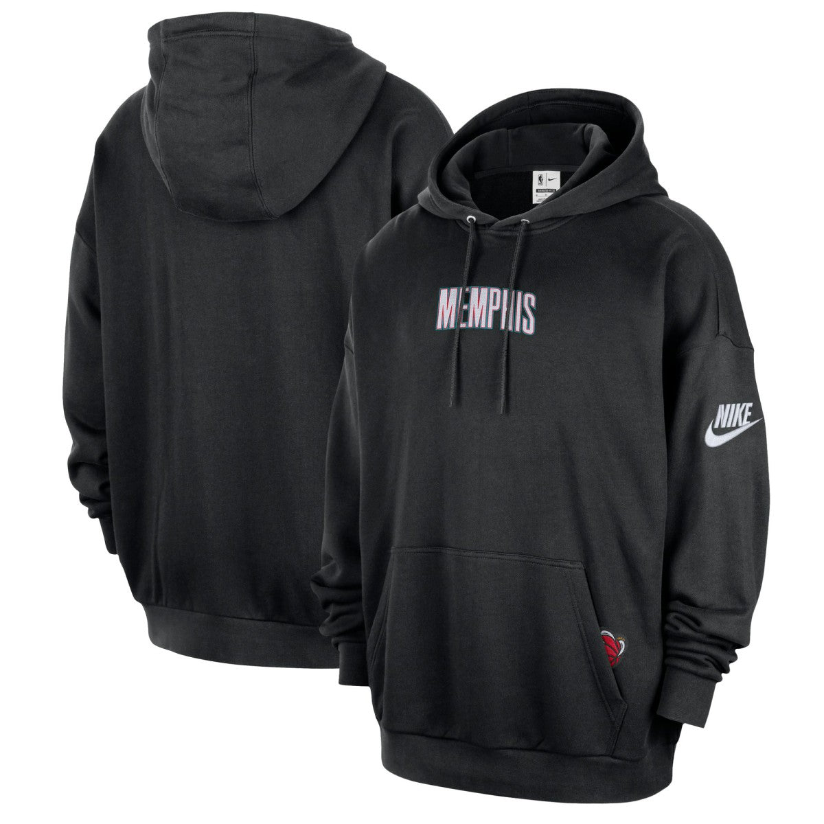 Nike - Memphis Grizzlies Classic Edition Hardwood Classics Premium Club Heavyweight Fleece Hoodie - Black