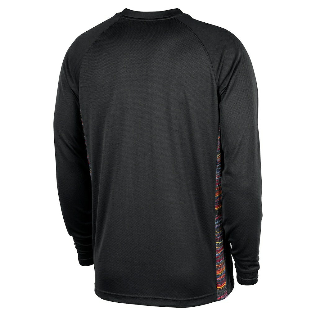 Nike - Brooklyn Nets 2025/26 City Edition Authentic Pregame Dri-FIT Long Sleeve Shooting T-Shirt - Black