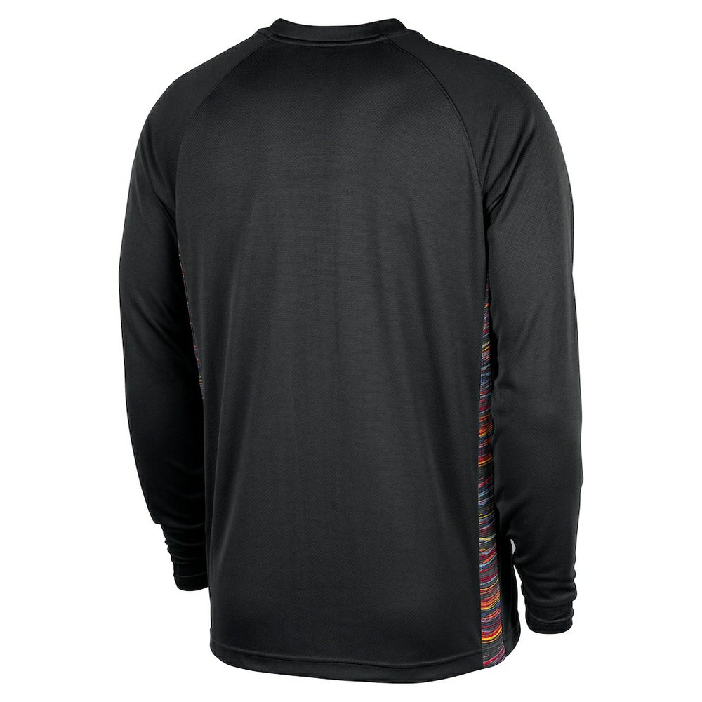 Nike - Brooklyn Nets 2025/26 City Edition Authentic Pregame Dri-FIT Long Sleeve Shooting T-Shirt - Black