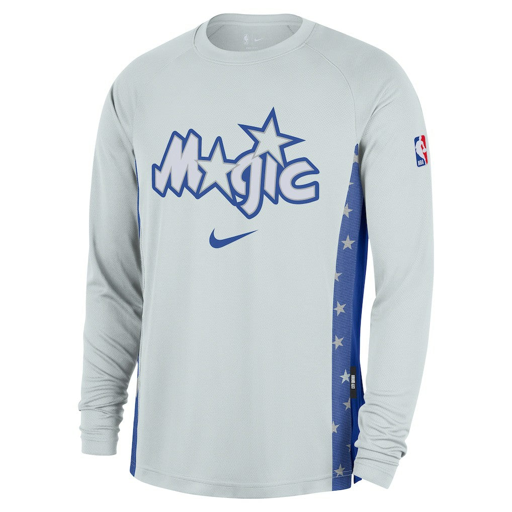 Nike - Orlando Magic 2025/26 City Edition Authentic Pregame Dri-FIT Long Sleeve Shooting T-Shirt - Silver