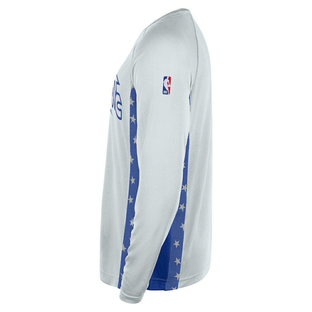 Nike - Orlando Magic 2025/26 City Edition Authentic Pregame Dri-FIT Long Sleeve Shooting T-Shirt - Silver