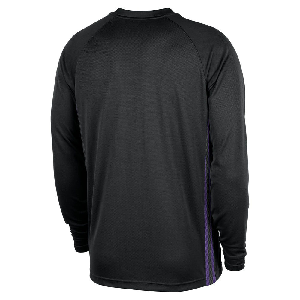 Nike - Los Angeles Lakers 2025/26 City Edition Authentic Pregame Dri-FIT Long Sleeve Shooting T-Shirt - Black
