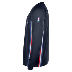Nike - Philadelphia 76ers 2025/26 City Edition Authentic Pregame Dri-FIT Long Sleeve Shooting T-Shirt - Navy
