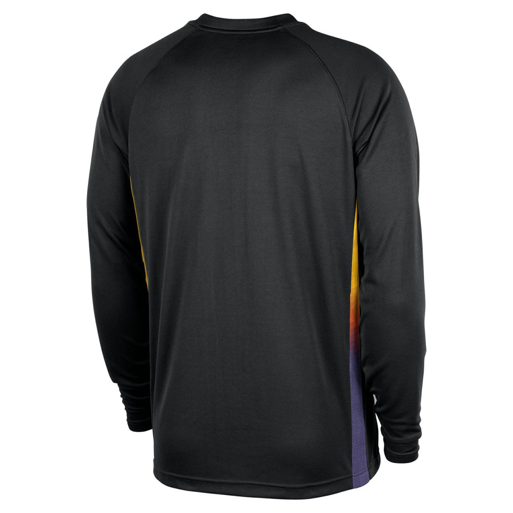 Nike - Phoenix Suns 2025/26 City Edition Authentic Pregame Dri-FIT Long Sleeve Shooting T-Shirt - Black