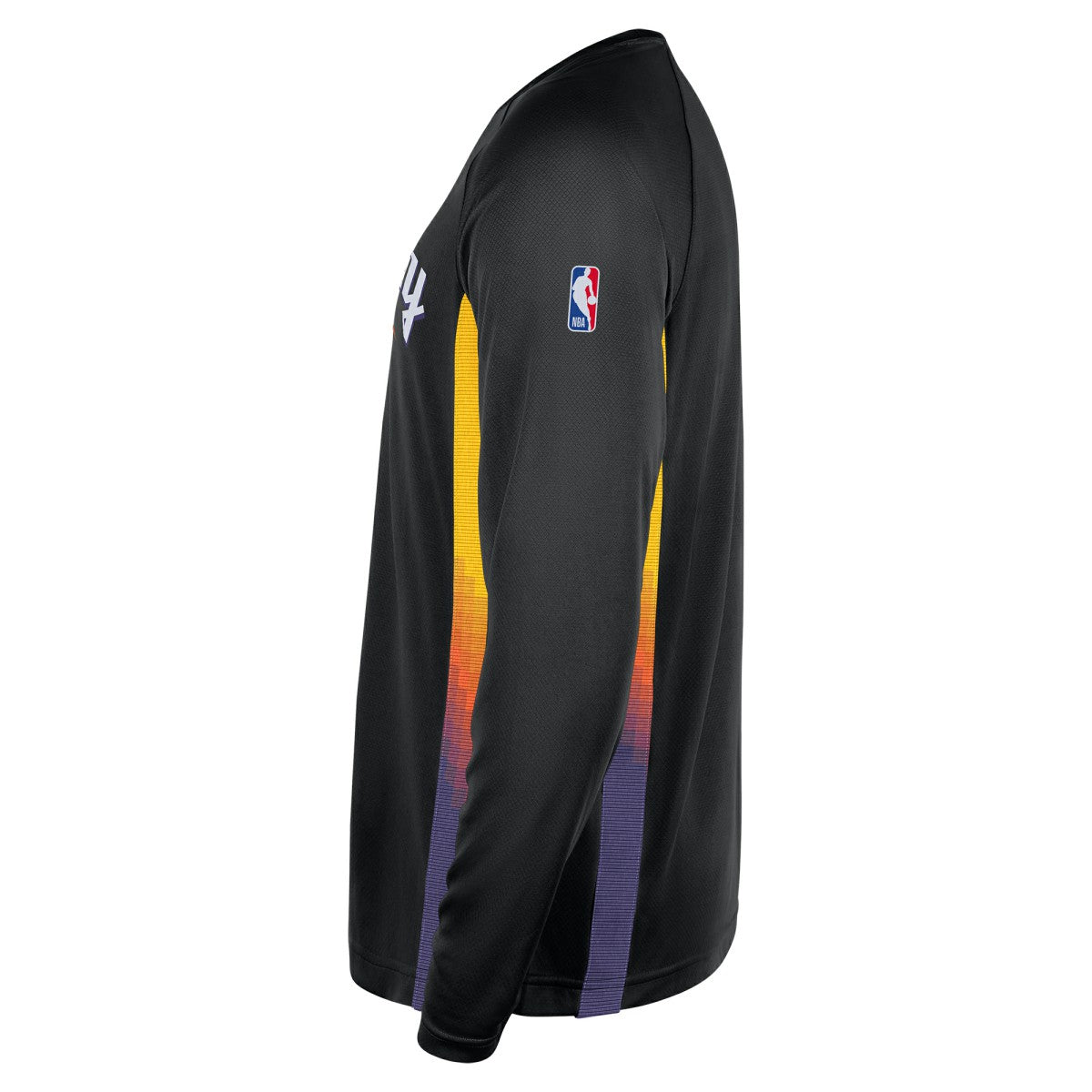 Nike - Phoenix Suns 2025/26 City Edition Authentic Pregame Dri-FIT Long Sleeve Shooting T-Shirt - Black