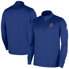 Nike - Houston Rockets 2025/26 City Edition Remix Authentic Coaches Dri-FIT Half-Zip Top - Blue