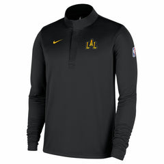 Nike - Los Angeles Lakers 2025/26 City Edition Remix Authentic Coaches Dri-FIT Half-Zip Pullover - Black