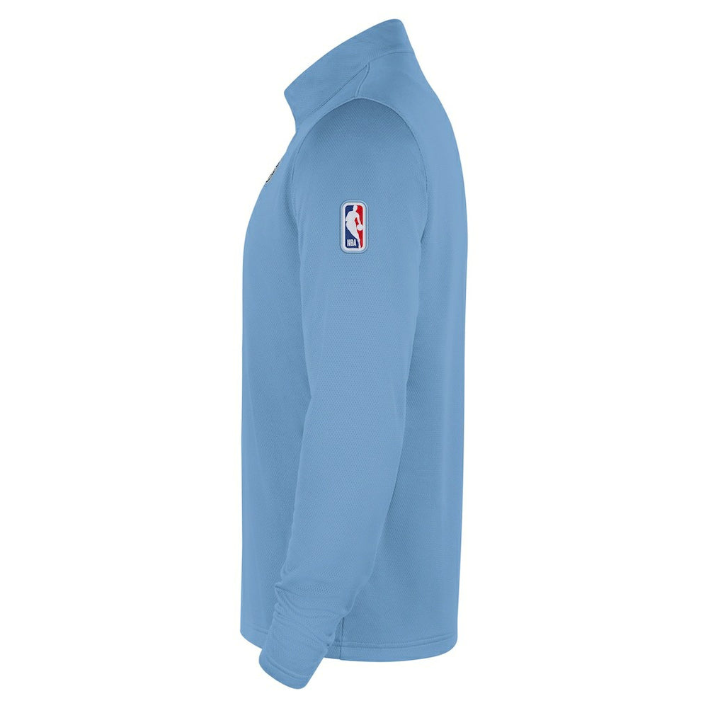 Nike - Memphis Grizzlies 2025/26 City Edition Remix Authentic Coaches Dri-FIT Half-Zip Top - Light Blue