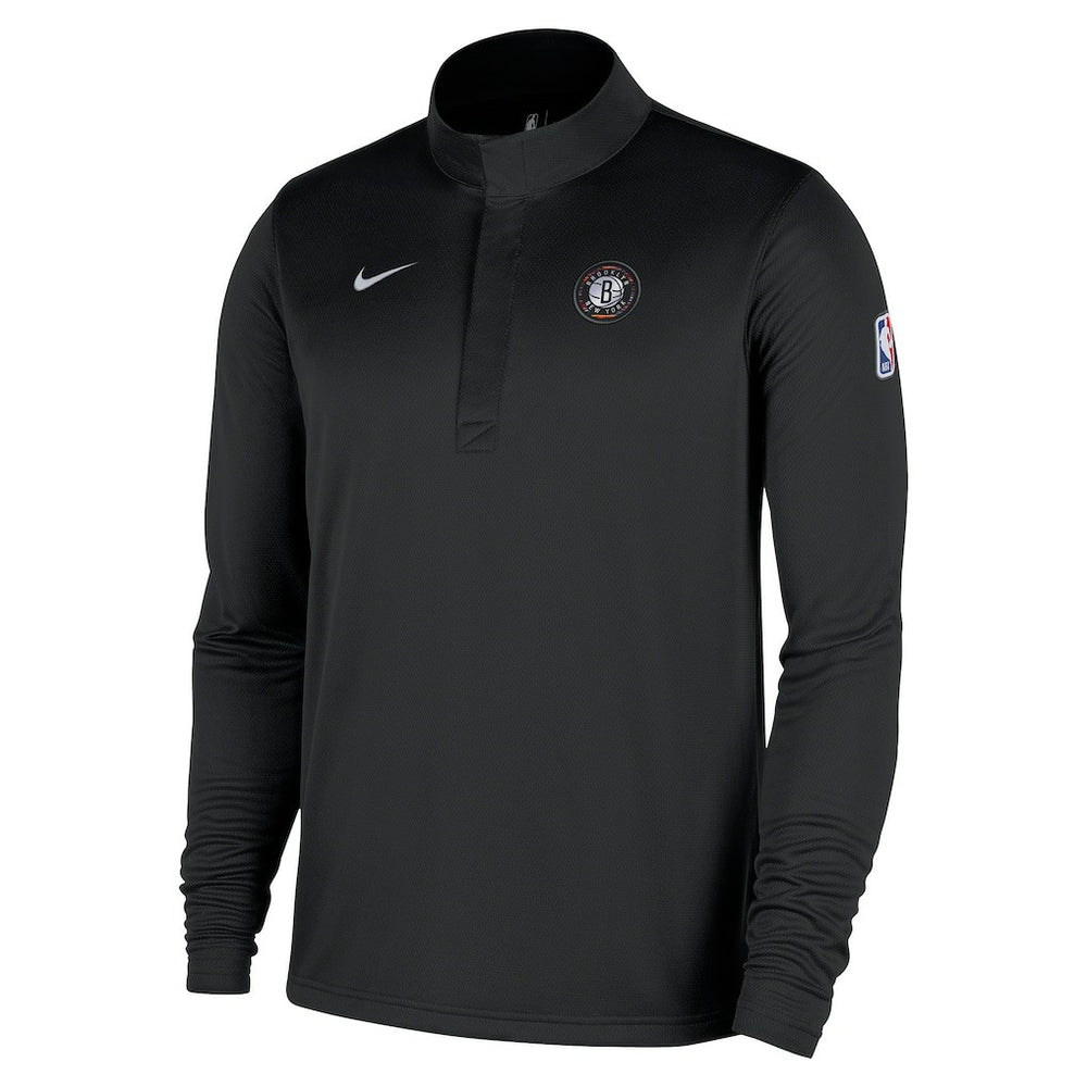 Nike - Brooklyn Nets 2025/26 City Edition Remix Authentic Coaches Dri-FIT Half-Zip Top - Black