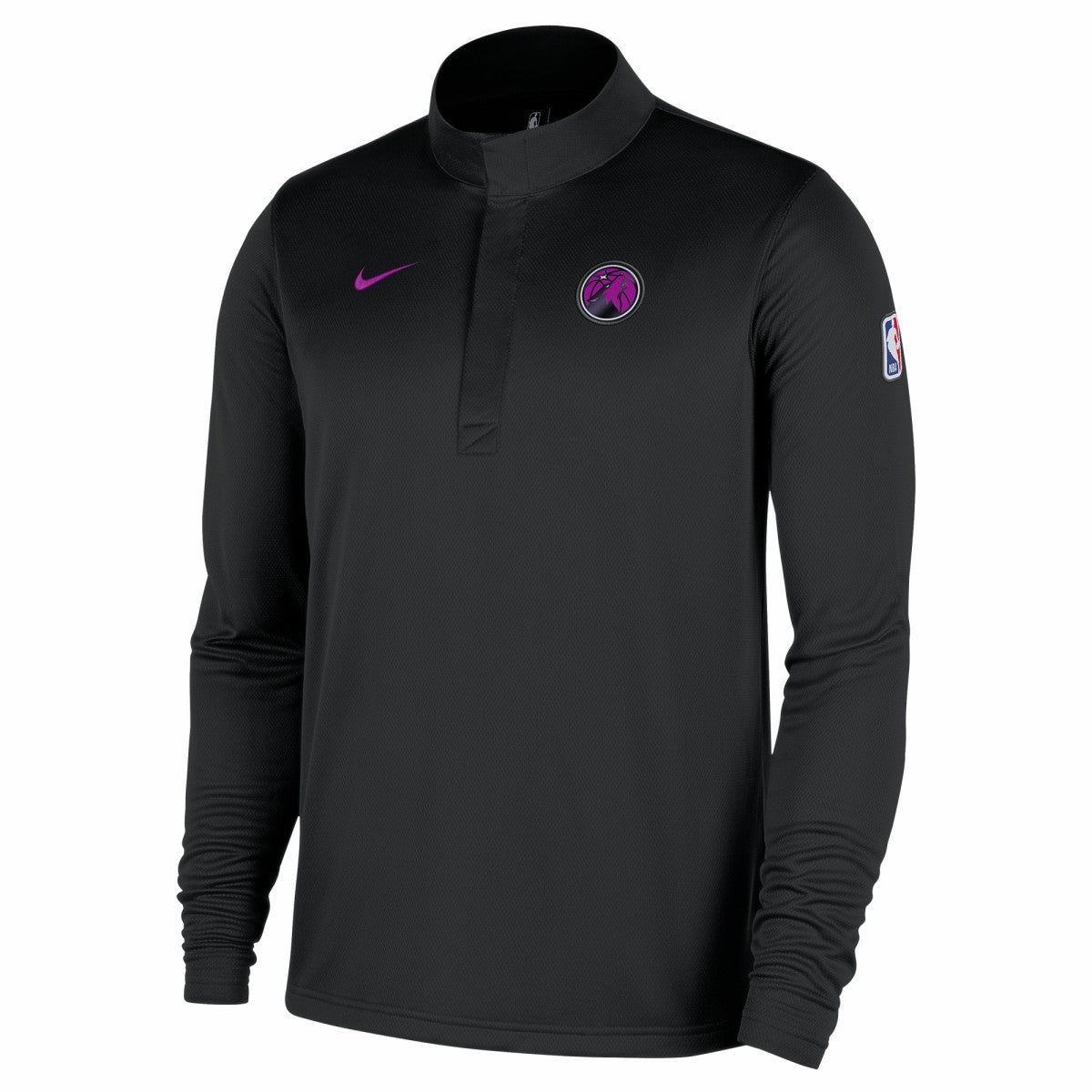 Nike - Minnesota Timberwolves 2025/26 City Edition Remix Authentic Coaches Dri-FIT Half-Zip Pullover - Black