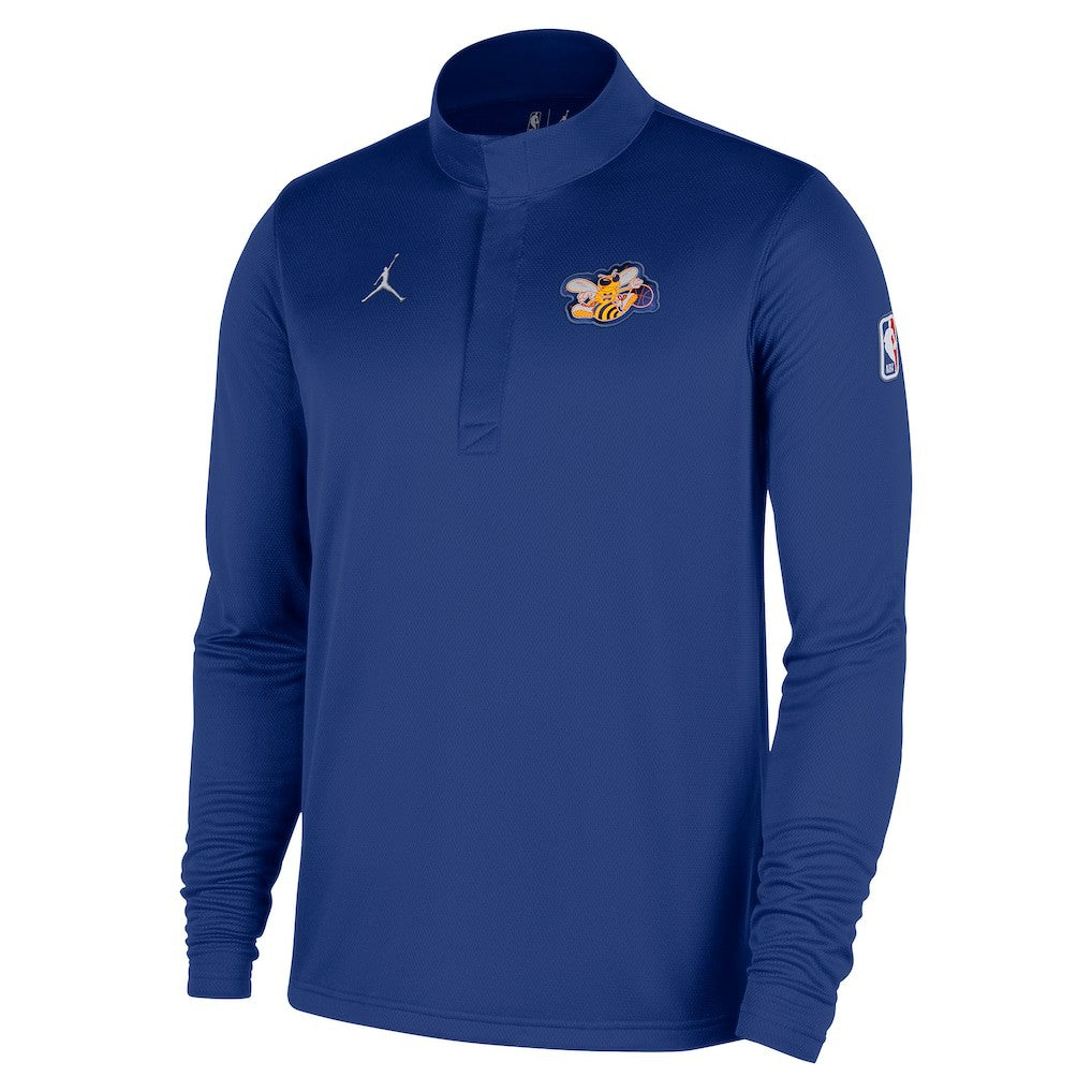 NBA - Charlotte Hornets Jordan Brand 2025/26 City Edition Remix Authentic Coaches Dri-FIT Half-Zip Top - Blue