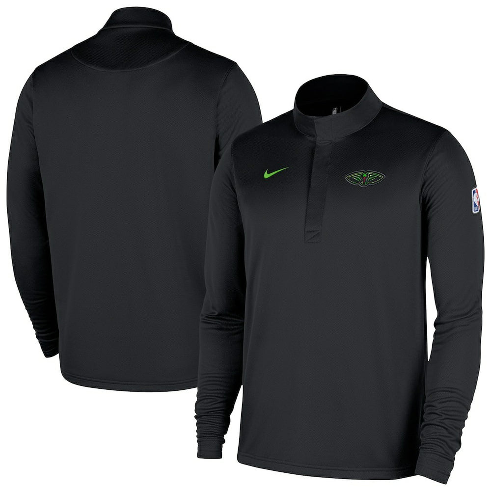 Nike - New Orleans Pelicans 2025/26 City Edition Remix Authentic Coaches Dri-FIT Half-Zip Top - Black