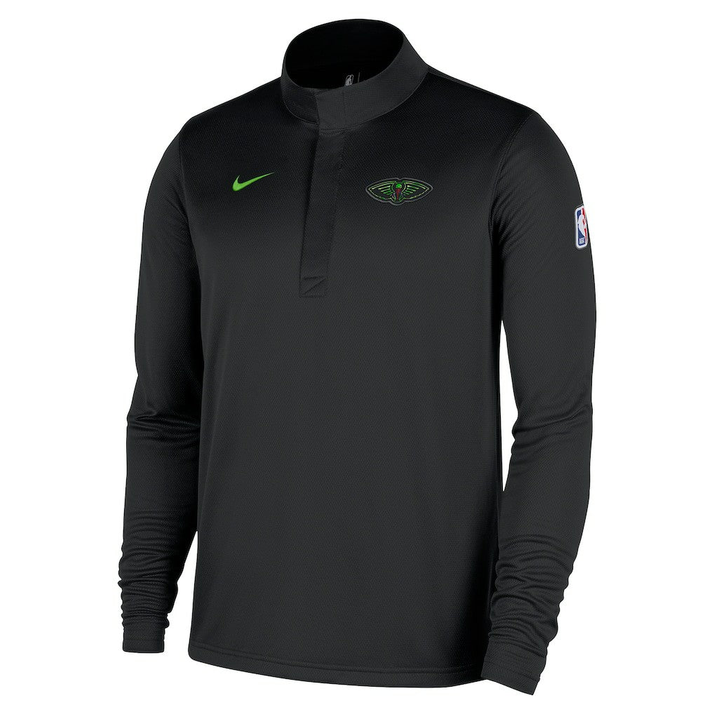Nike - New Orleans Pelicans 2025/26 City Edition Remix Authentic Coaches Dri-FIT Half-Zip Top - Black