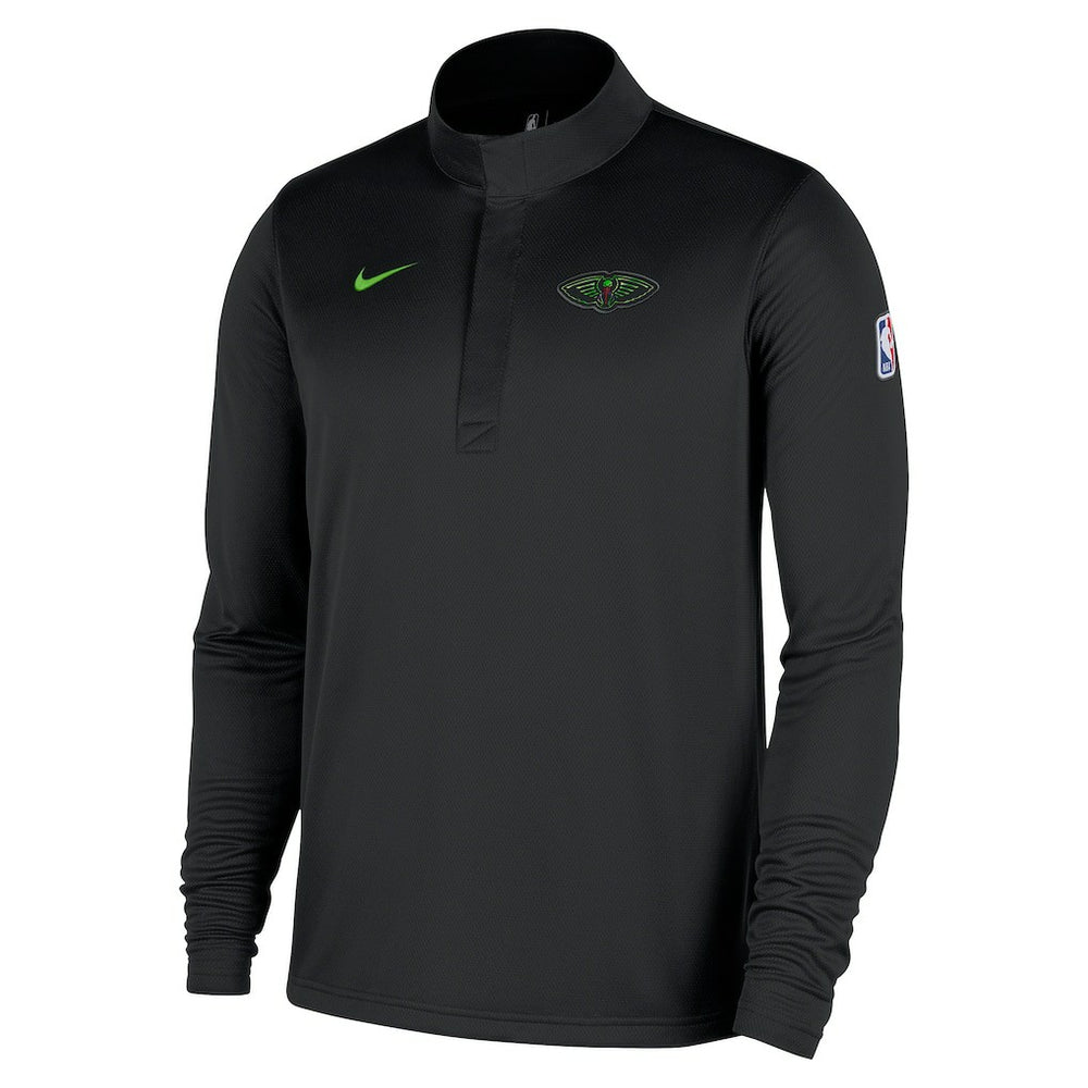 Nike - New Orleans Pelicans 2025/26 City Edition Remix Authentic Coaches Dri-FIT Half-Zip Top - Black