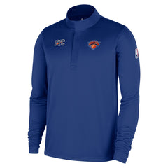 Nike - New York Knicks 2025/26 City Edition Remix Authentic Coaches Dri-FIT Half-Zip Top - Blue