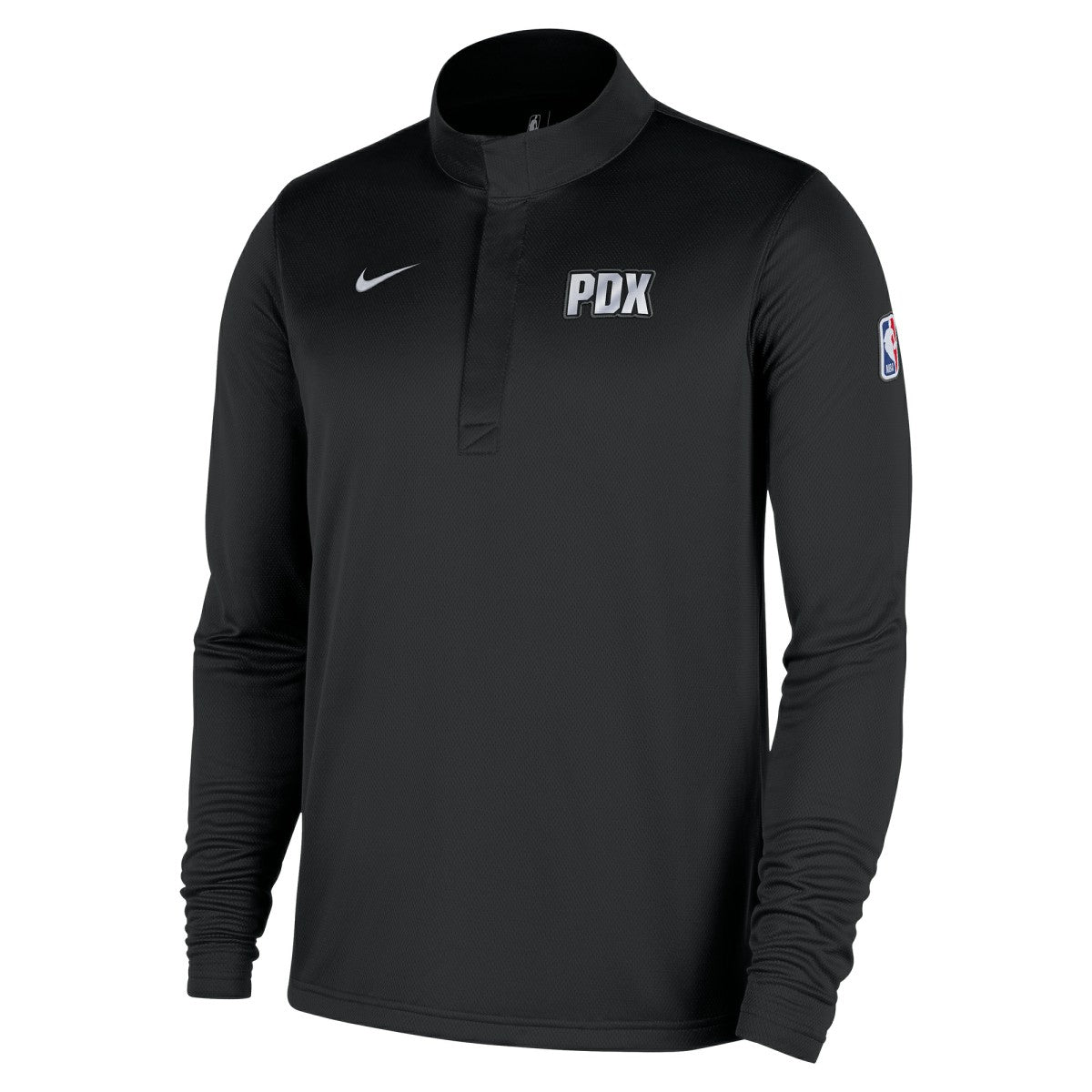 Nike - Portland Trail Blazers 2025/26 City Edition Remix Authentic Coaches Dri-FIT Half-Zip Top - Black