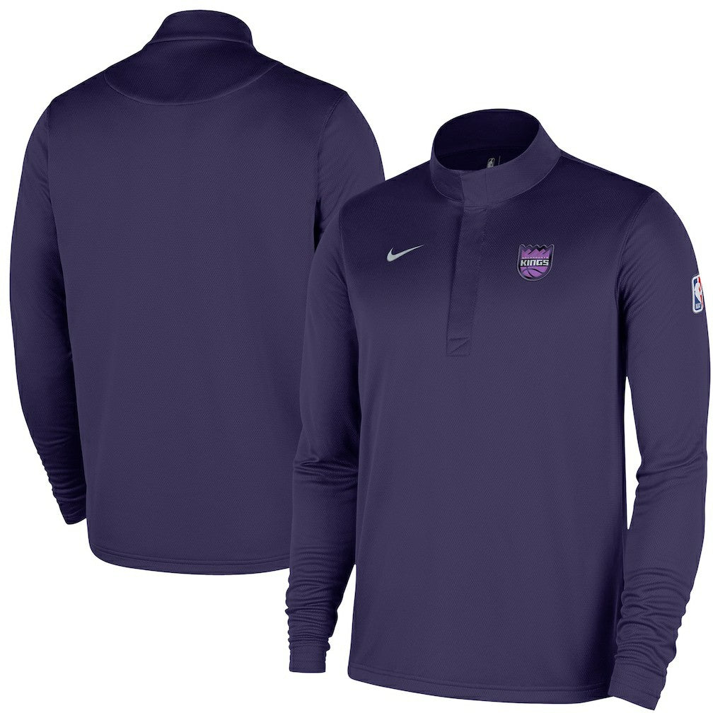 Nike - Sacramento Kings 2025/26 City Edition Remix Authentic Coaches Dri-FIT Half-Zip Top - Purple