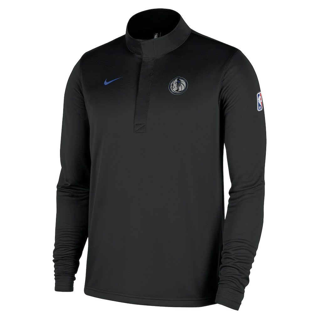 Nike - Dallas Mavericks 2025/26 City Edition Remix Authentic Coaches Dri-FIT Half-Zip Top - Black