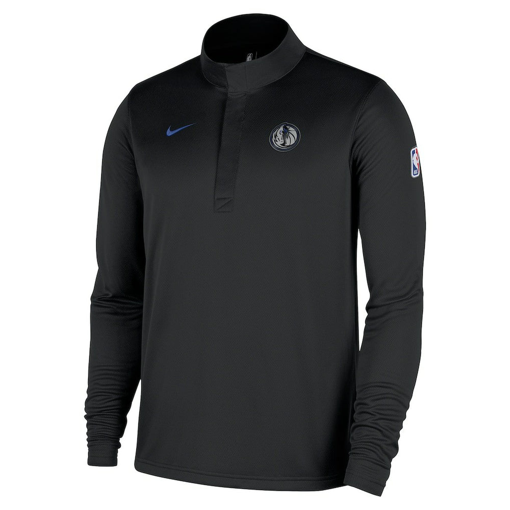 Nike - Dallas Mavericks 2025/26 City Edition Remix Authentic Coaches Dri-FIT Half-Zip Top - Black
