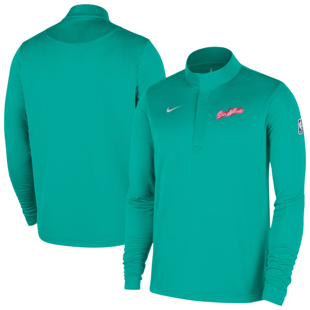 Nike - San Antonio Spurs 2025/26 City Edition Remix Authentic Coaches Dri-FIT Half-Zip Top - Green