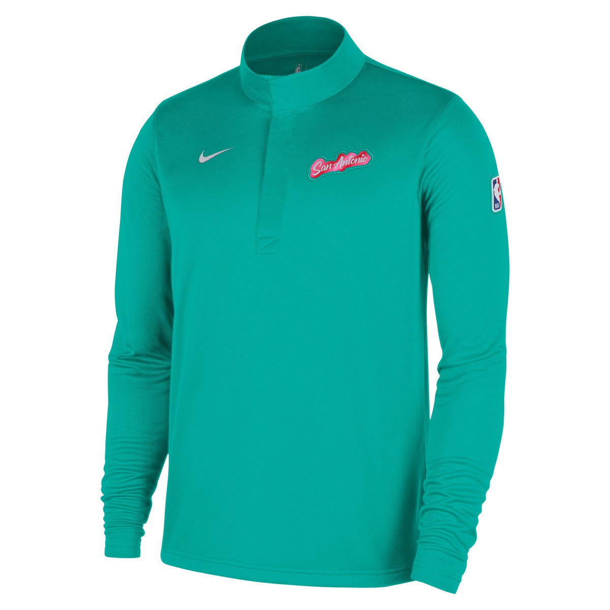Nike - San Antonio Spurs 2025/26 City Edition Remix Authentic Coaches Dri-FIT Half-Zip Top - Green
