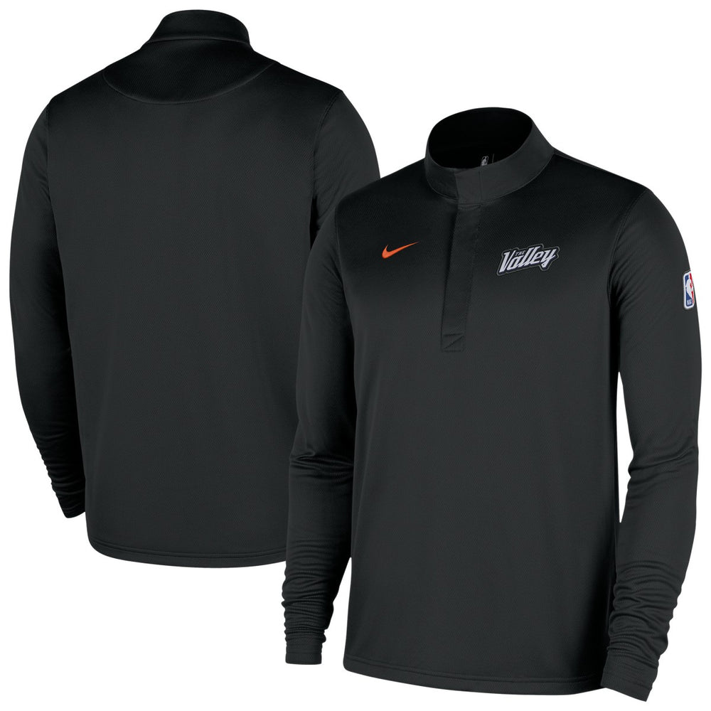 Nike - Phoenix Suns 2025/26 City Edition Remix Authentic Coaches Dri-FIT Half-Zip Top - Black
