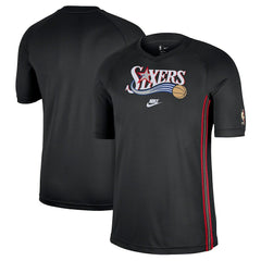 Nike - Philadelphia 76ers Classic Edition Hardwood Classics Authentic Game Shooting T-Shirt - Black