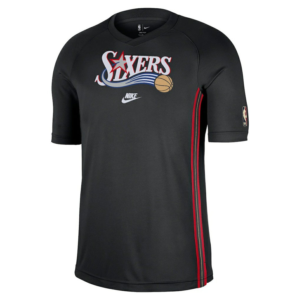 Nike - Philadelphia 76ers Classic Edition Hardwood Classics Authentic Game Shooting T-Shirt - Black