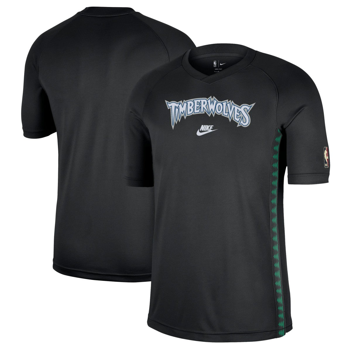 Nike - Minnesota Timberwolves Classic Edition Hardwood Classics Authentic Game Shooting T-Shirt - Black