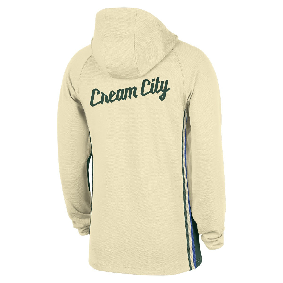 Nike - Milwaukee Bucks 2025/26 City Edition Remix Authentic On-Court Quarter-Zip Dri-FIT Hooded Jacket - White