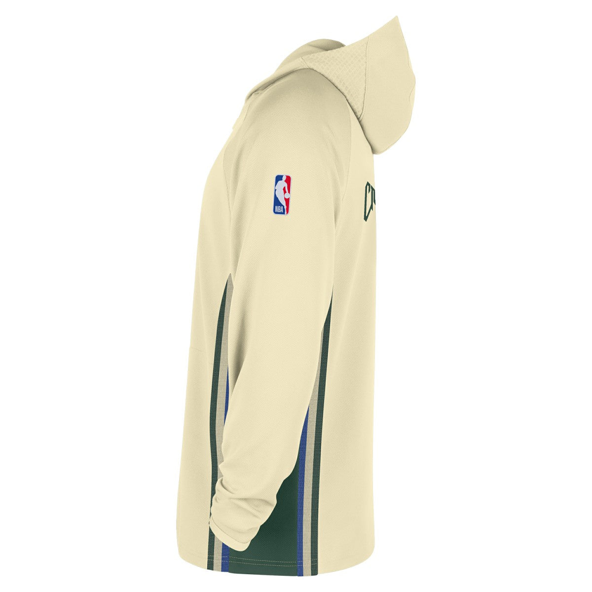 Nike - Milwaukee Bucks 2025/26 City Edition Remix Authentic On-Court Quarter-Zip Dri-FIT Hooded Jacket - White
